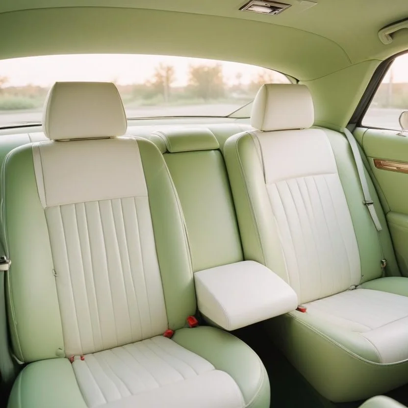 Green Muscle Car Interior