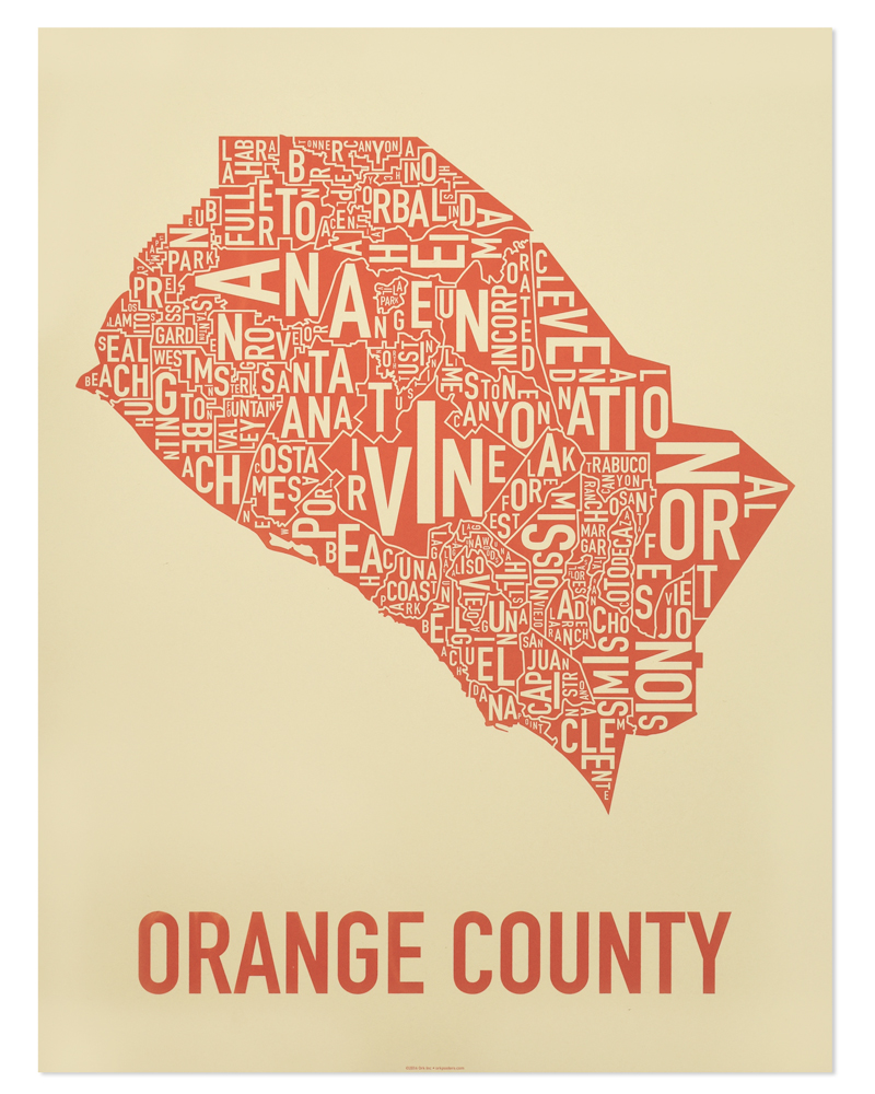 service area map of Orange County